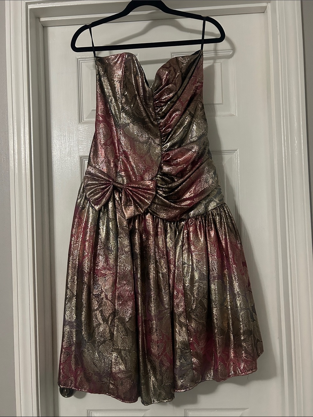 Gunne Sax by Jessica McClintock Vintage 80’s Metallic Short Party Dress